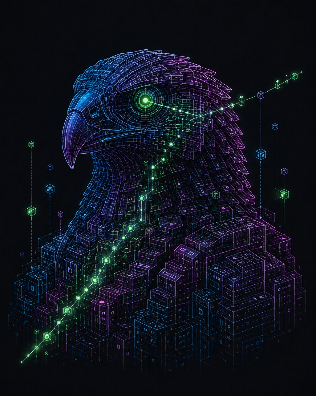 Digital species portrait representing The Signal.